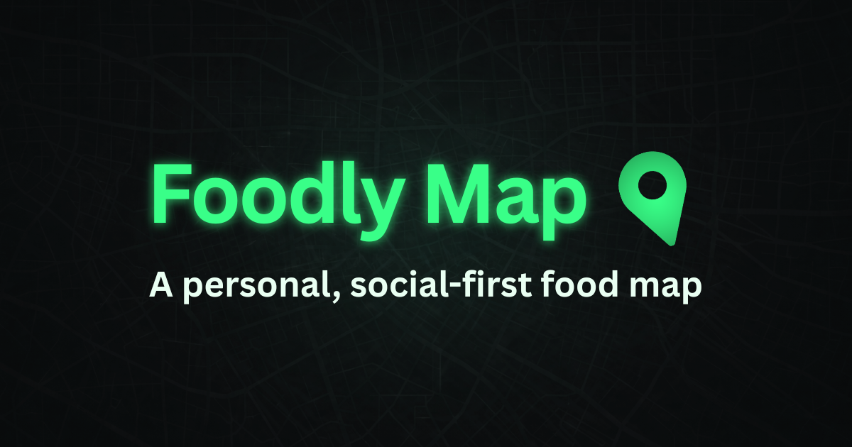 Foodly Map project screenshot